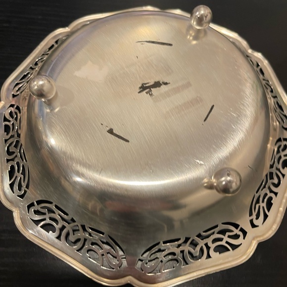 Vntg WMF Ikora Silver Plate Footed Serving/Candy Dish Made in Germany - Picture 7 of 13